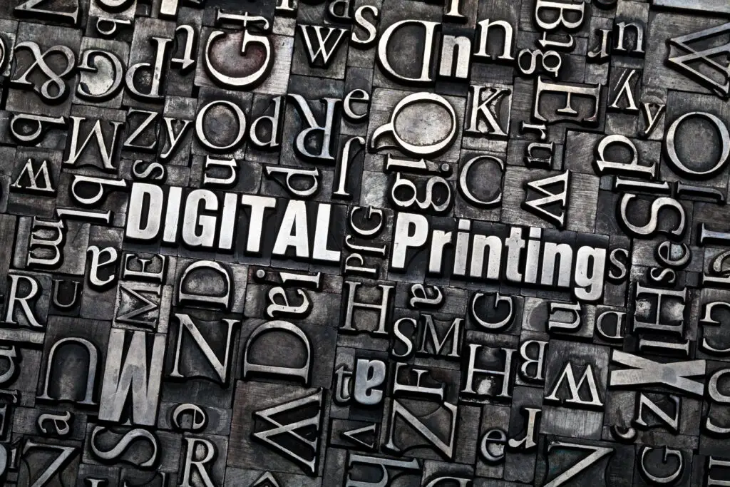 digital printing letterpress letters